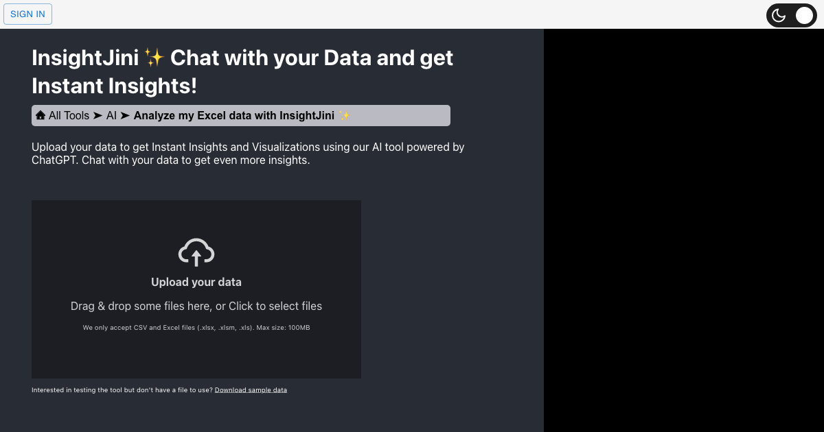 InsightJini: Chat with your Data and get Instant Insights!